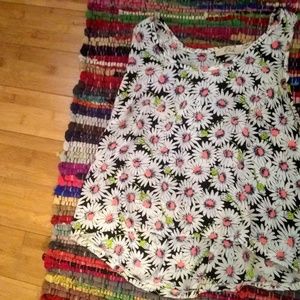 Cute Summer Racerback Daisy Neon Tank